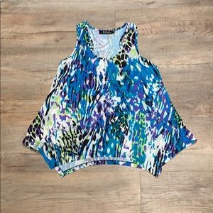 Neesha Colored leopard Top Size L